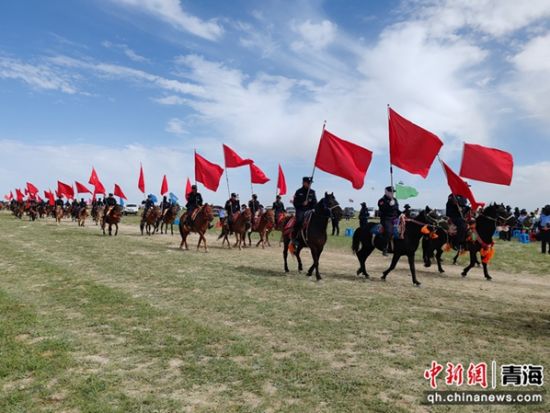 图为比赛现场。 都兰县委宣传部 供图