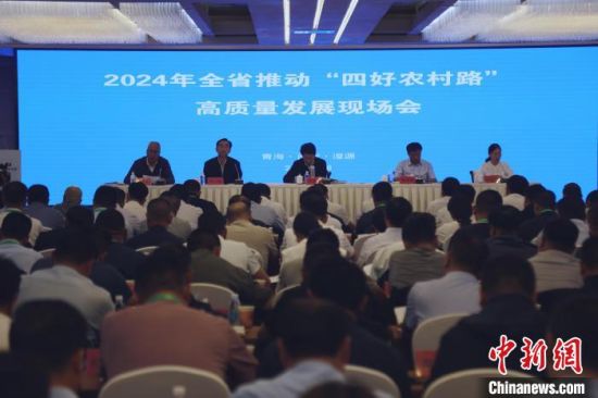 图为2024青海省推动“四好农村路”高质量发展现场会现场。张添福 摄